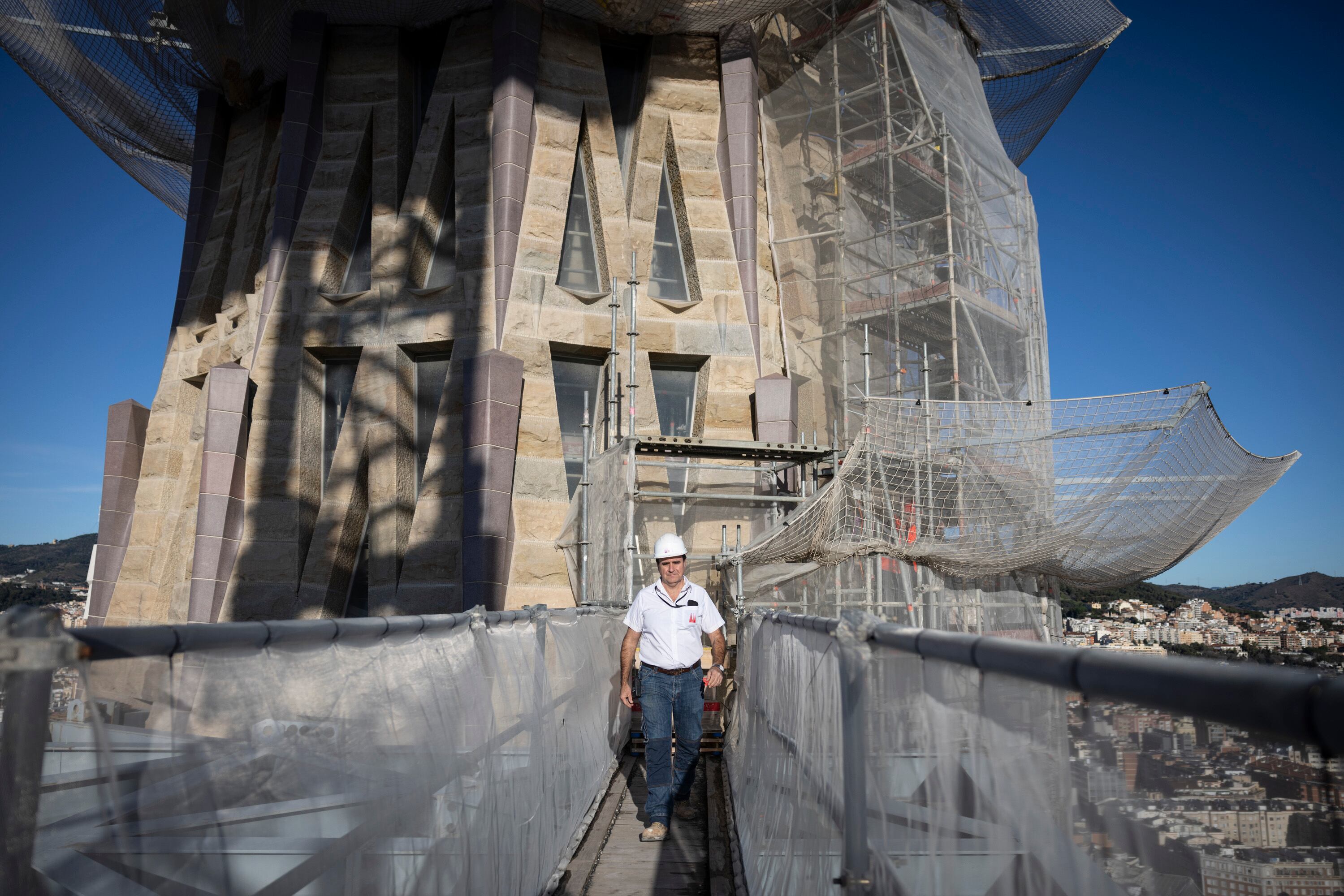 El jefe de obra de la Sagrada Familia Jaume Oromí.