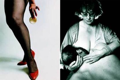 De izquierda a derecha, las fotografías de Jo Spence: &#39;Libido uprising&#39; (1989), &#39;Remodelling Photo History: Revisualization&#39; (1982).