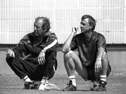 Rexach y Cruyff, en 1995. 