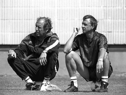 Rexach y Cruyff, en 1995. 