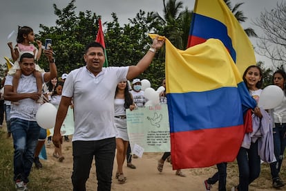 Guillermo Murcia Duarte, aspirante a uno de los escaños especiales para la paz, en Arauca, Colombia.