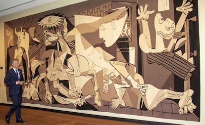 A obra 'Guernica', no museu Reina Sofía, em Madri