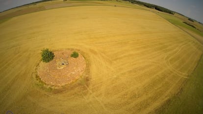 No último dia 24 de julho, Jer_pf subiu esta foto na rede social na categoria 'Country'. É uma área de cultivo em Taizé, na região de Poitou-Charentes (França). O drone não está especificado, mas a câmera é uma GoPro Hero 3 Black Edition.