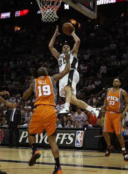 Ginobili, durante el encuentro