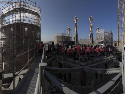 Visita guiada a les obres de la Sagrada Família.