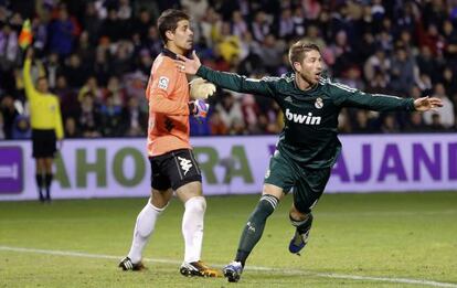 Ramos, tras anulársele el gol.