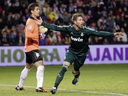 Ramos, tras anulársele el gol.