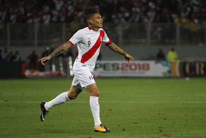 Guerreiro celebra um gol contra a Colômbia no dia 10 de outubro.