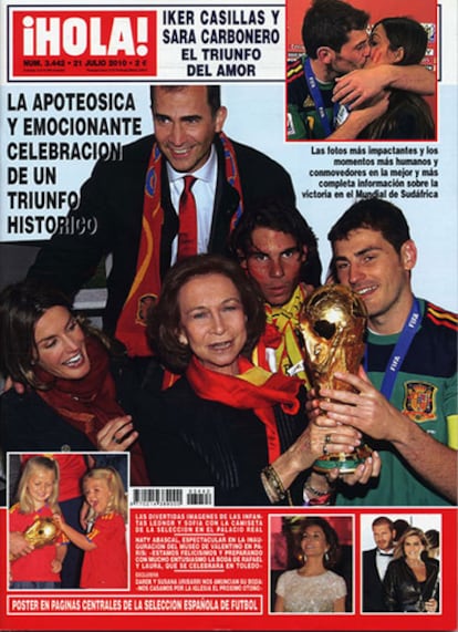 Portada de la revista <i>Hola</i> del 21 de julio de 2010