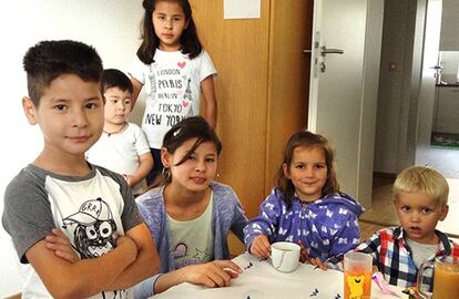 Menores migrantes que conviven cerca de Stuttgart.