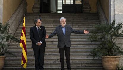 El president Quim Torra con Josep María Matamala