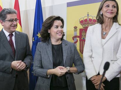 Enric Millo, nou delegat del Govern espanyol, Soraya Sáenz de Santamaría i María de los Llanos de Luna.