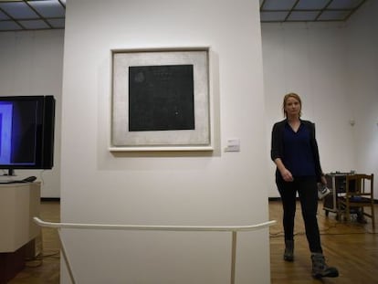 El 'Cuadrado negro', de Malevich, en la galería Tretyakov de Moscú.