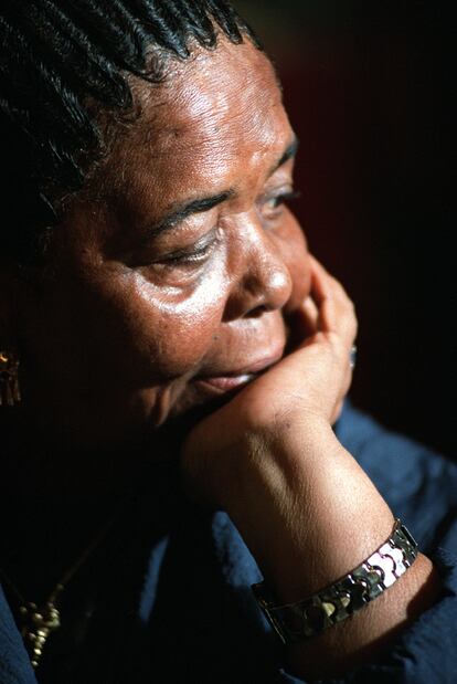 La cantante caboverdiana Cesaria Evora en 2003.