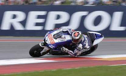 Jorge Lorenzo, en una de las curvas del circuito.