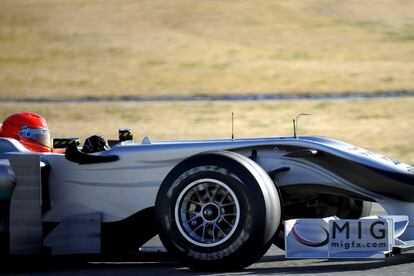 El alemán ha vuelto al circuito con su nuevo Mercedes