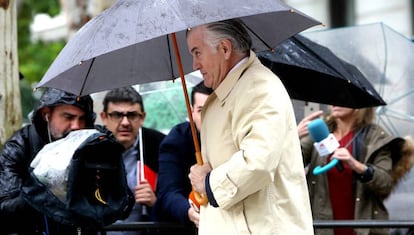 Luis Bárcenas, la pasada semana, en la Audiencia Nacional.