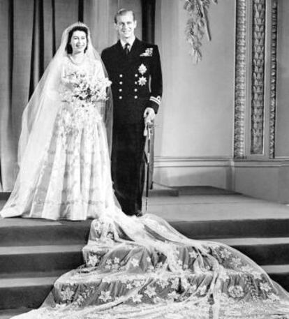 Isabel y Felipe se casaron en 1947. Diez a&ntilde;os despu&eacute;s Felipe fue nombrado pr&iacute;ncipe del Reino Unido por su esposa.