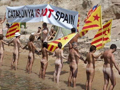 Cadena humana por la independencia.