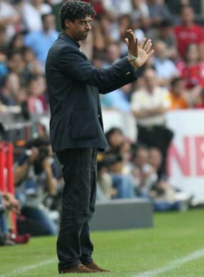 Frank Rijkaard, el domingo pasado en Tarragona.