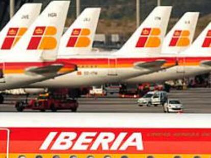 Aviones de la flota de Iberia.