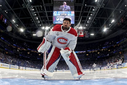 Carey Price, en la final de hockey hielo entre los Canadienses y Tampa Bay el pasado 28 de junio.