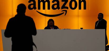 Una sala de Amazon en las oficinas de la firma en Manhattan