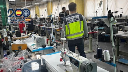 Taller textil clandestino en Valencia