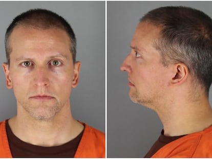 El agente Derek Chauvin, en la prisión del condado de Hennepin, Minneapolis.