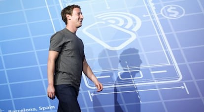 Mark Zuckerberg, en el MWC.