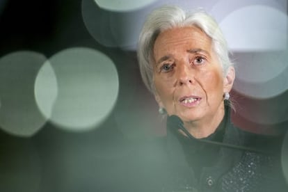 Lagarde, en un acto en Bruselas a finales de enero.