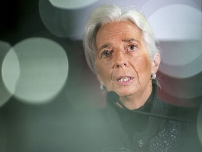 Lagarde, en un acto en Bruselas a finales de enero.