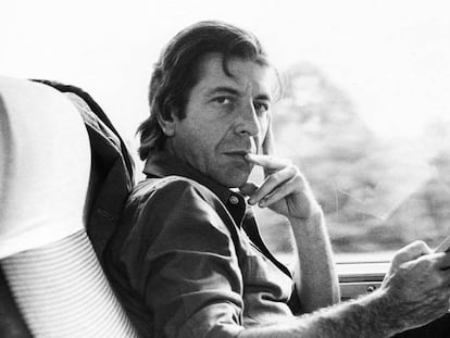 Leonard Cohen, en una foto sin datar que se exhibe en la exposición dedicada al músico en el Museo de Arte Contemporáneo de Montreal.