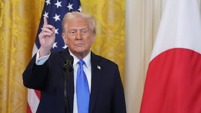 Donald Trump en la Casa Blanca, el pasado 7 de febrero.