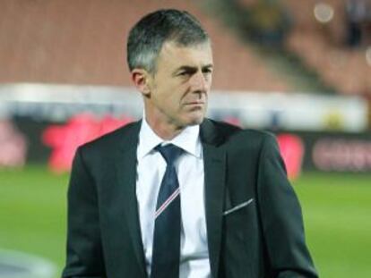 Lucas Alcaraz, en su debut ante el Madrid.