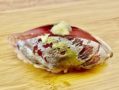 Nigiri de jurel de aleta amarilla. J.C. CAPEL