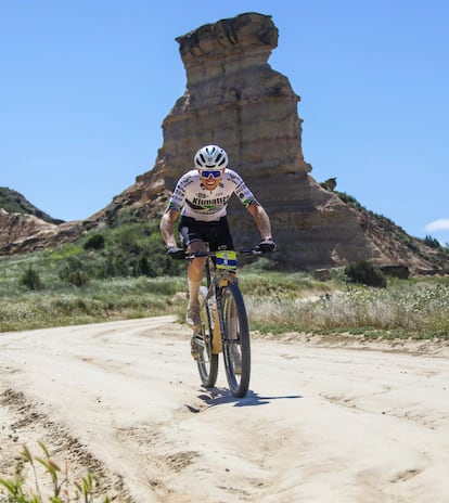 Un participante en la zona de los Tozales. Fotografía cedida por la organización.