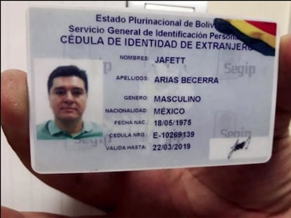 El carnet de identidad boliviano falso del 'número dos' del cartel de Jalisco, José González Valencia