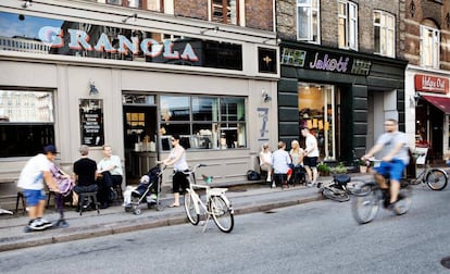 A rua de Værnedamsvej, em Copenhague.