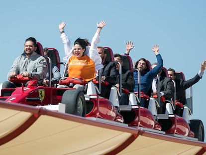 L'atracció Red Force, una de les més espectaculars de Ferrari Land.