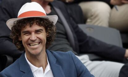 Kuerten, en las gradas de la Philippe Chatrier