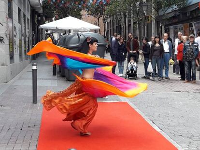 Fiestas de la calle pez en el barrio de Malasaña