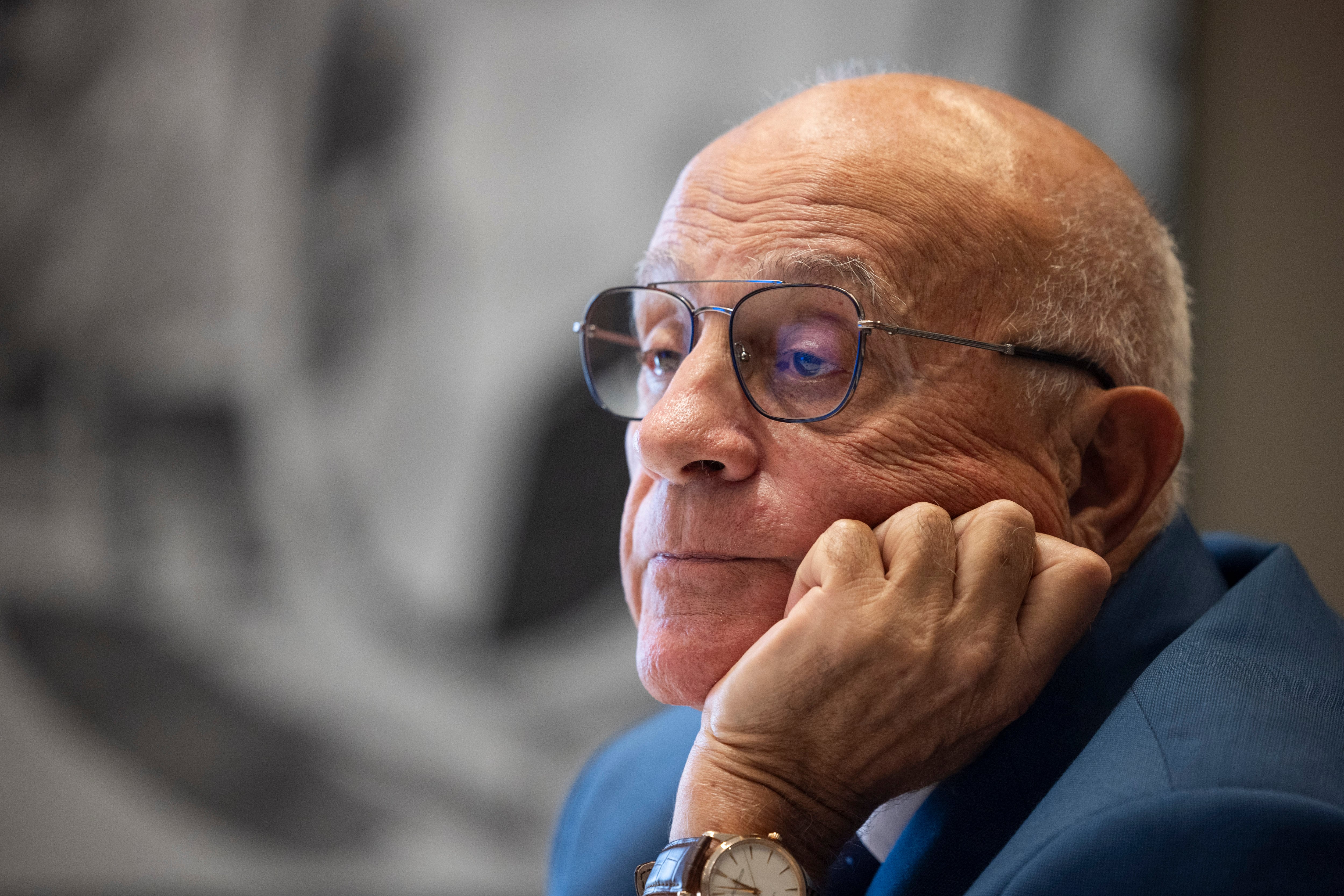 Josep Oliu, presidente del Banc Sabadell, fotografiado en la sede corporativa del banco.