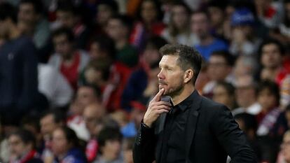 Simeone en un momento del encuentro.