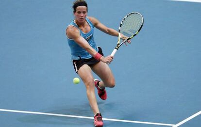Domínguez, en el Abierto de Paris, de la WTA.