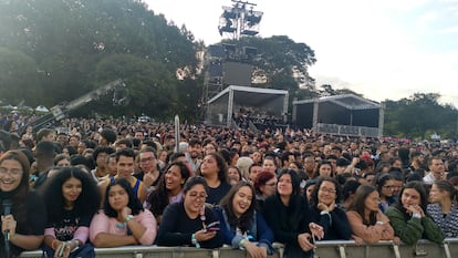 Una imagen del público asistente al evento Tudum de Netflix este sábado en Sao Paulo.