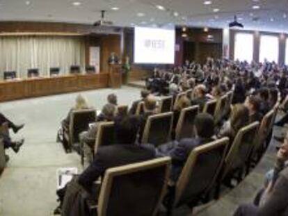 Encuentro de emprendedores organizado por la escuela de negocios IESE. EFE/Archivo
