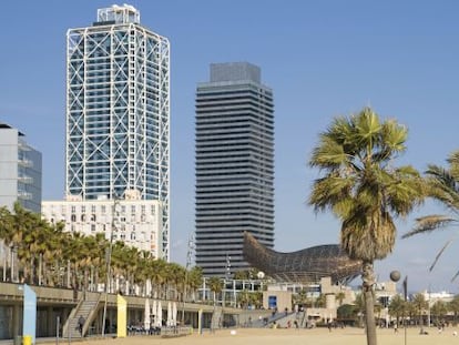 Vista del Hotel Arts en Barcelona.