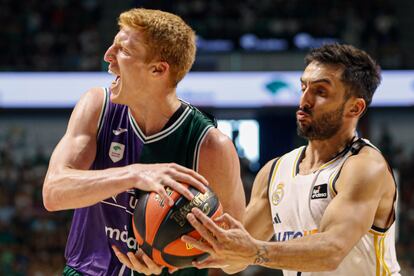 Alberto Díaz y Campazzo, en un Unicaja-Madrid de preparación el pasado 10 de septiembre.