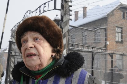 Polonia conmemora el 65 aniversario de la liberación por el Ejército Soviético del campo de exterminio de Auschwitz, que en 1947 fue convertido en museo y treinta años más tarde declarado por la UNESCO patrimonio de la Humanidad. Algunos de los supervivientes han regresado a Auschwitz para conmemorar la fecha. En la imagen, Jadwiga Bogucka, de 84 años.